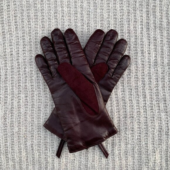 Want Les Essentiels Mozart cashmere lined leather zip gloves - Picture 5 of 9